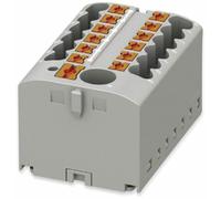 Phoenix Contact Bloc de distribution PTFIX 6/12X2,5 GY 3273352 0,14–4 mm² Gris Lot de 8