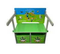 phoenix group AG Minecraft : Banc et Table - Housses de Chaise en Bois de l'assise au Bureau de Jeu, 2 Cubes de Rangement, Meubles sur Le thème du Jeu, Magasin Assis-Jeu, sous Licence