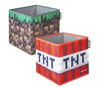 phoenix group AG MINECRAFT Lot de 2 boîtes de rangement en tissu
