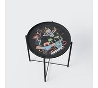 phoenix group AG Minecraft Table d'appoint, Table de Chevet, avec Plateau Amovible, avec Impression Minecraft et Cadre en métal