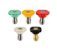 PHOENIX - Pack de 5 buses pulvérisateur pour pulvérisateur électrique - Buses de pulvérisation en aluminium pour jardinage, jets plat, droit et mousse, compatibilité PRO Sprayer et Dorsal Sprayer