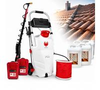 PHOENIX - Pack Pro Sprayer Evo | Pulverisateur Electrique 35L - 2 Batteries + Hydrofuge 5L/10/20L + Perche Telescopique Evo 5,4m + Jeu de 4 Buses, Idéal pour protéger Contre Eau, huiles (20L)