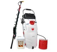 PHOENIX - Pack Pro Sprayer Evo | Pulverisateur Electrique 35L - 2 Batteries + Hydrofuge 5L/10/20L + Perche Telescopique Evo 5,4m + Jeu de 4 Buses, Idéal pour protéger Contre Eau, huiles, Graisses (5L)
