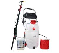 PHOENIX - Pack Pro Sprayer Evo | Pulverisateur Electrique 35L + Anti-Mousse 5L/10/20L + Perche Telescopique Evo 5,4m + Jeu de 4 Buses, Idéal pour Nettoyer Les mousses récalcitrantes (10L)