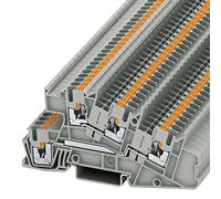Phoenix PTI 2.5-L/L Bloc électrique Gris 5,2 mm 101 mm 48,6 mm 400 V | Connexion push-in pour rail NS 35, 400 V, courant 24 A, section 0,14-4 mm2, boîtier gris avec double baie fonctionnelle