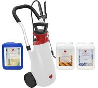PHOENIX - Roller Sprayer - Pulvérisateur électrique Jardin Autonome 12L + Chimie 5L, Idéal pour Traitement des sols, façades (Antimousse 5L)