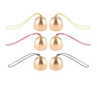 PHOGARY 6Pcs Clochette Grelot, Cloches Décoratives de Noël Bricolage, Petite Clochette Vintage Bronze, Décorations de la Fête pour Décorations de Festival de Mariage, Fabrication de Bijoux