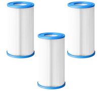 PHONILLICO Cartouche Filtre Piscine Type A/Type III/Type C [Lot 3] Compatible Intex Flowclear Summer Waves 10,6 x 20,3 cm