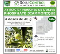 Phosphate Diammonique, appât naturel contre la mouche de l'olive, SOLU'CONTROL - Sachet de 160g