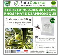 Phosphate Diammonique, appât naturel contre la mouche de l'olive, SOLU'CONTROL - Sachet de 40g