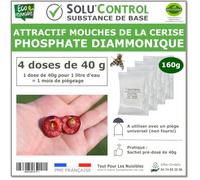 Phosphate Diammonique, appât naturel contre les mouches de la cerise, SOLU'CONTROL - Sachets de 160g