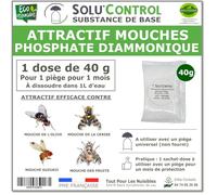 Phosphate Diammonique, appât naturel contre les mouches des fruits, SOLU'CONTROL - Sachet de 40 g