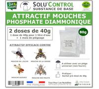 Phosphate Diammonique, appât naturel contre les mouches des fruits, SOLU'CONTROL - Sachets de 80 g
