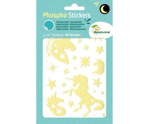 Phospho' Stick, Sach 2 pl 10,5x16cm, Licornes - Jaune fluo