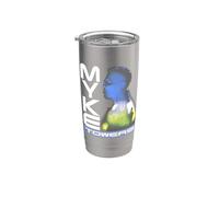 Photo de profil officielle Myke Towers Bleue Gobelet isotherme en acier inoxydable double paroi