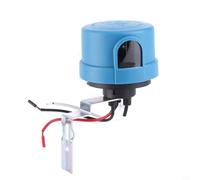 Photocell Interrupteur d'éclairage avec Twist-Lock et support en métal, 105-305 V 10 A IP65 étanche, interrupteur crépusculaire automatique pour lanternes de jardin jusqu'à 1000 W de charge, bleu (2
