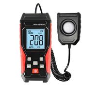 Photomètre Luxmètre Numérique Photomètre d'éclairement avec Capteur Rotatif à 360 degrés Plage de Mesure 0~200000 Testeur de Luxmètre