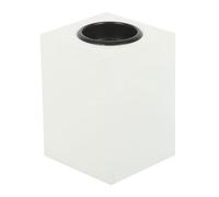 Photophore commémoratif en MDF avec motif papillon sentimental - Convient à une bougie chauffe-plat standard - Motif papillon - Blanc
