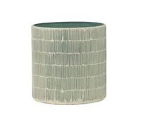 Photophore Déco en Verre "Mosaïque" 16cm Gris