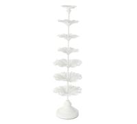 Photophore Design en Métal Arbre 79cm Blanc