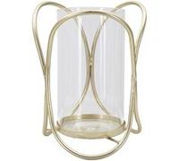 Photophore Design en Verre "Glox" 21cm Or Clair