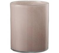 Photophore Design en Verre Jade 18cm Rose