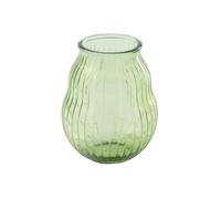 Photophore Design en Verre "Ligné" 35cm Vert Clair