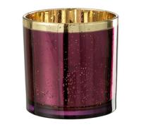 Photophore Design en Verre Robby 15cm Bordeaux
