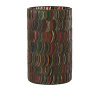 Photophore Design Mosaic Courbe 23cm Multicolore