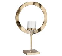 Photophore Design sur Pied "Rond" 63cm Or