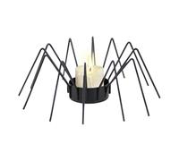 Photophore en forme d'araignée Décoration métallique Halloween | Support pour bougies, fêtes, dîners et à la maison sur l'étagère de la cheminée, étagère sur une table et à l'intérieur