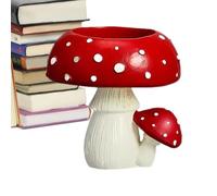 Photophore en Forme de Champignon - Porte-Bougie Chauffe-Plat | Photophore décoratif pour Bougie Chauffe-Plat - Statue de Champignon pour Centre de Table pour décoration d'intérieur, Rouge, 7 x 6 cm