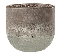 Photophore en Verre Design Scavo 10cm Gris