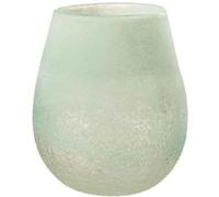 Photophore en Verre Design "Scavo" 22cm Aqua G