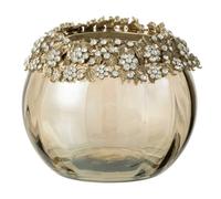 Photophore en Verre Design Vallee 14cm Bronze