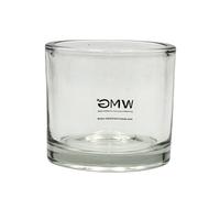 Photophore en Verre Transparent - Simple et élégant - Dimensions : H x Ø Environ 8 x 9 cm - 1 pièce