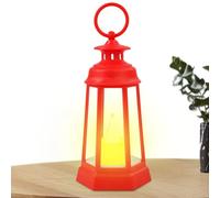 Photophore Lanterne Chaude Lanterne Éclairage Décoration Maison Ornement | Lampe LED décorative rétro rustique sans flamme pour décoration d'intérieur, salon, chambre à coucher, cuisine, bureau