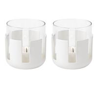 Photophore LUNA 7 cm, blanc doux, acier inoxydable / verre, Stelton