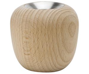 Photophore ORA 6,5 cm, brun, bois de hêtre, Stelton
