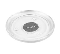 Photophore Rond Plat Verre 10cm Transparent