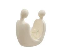Photophore Silhouette Humaine Mora 17cm Blanc