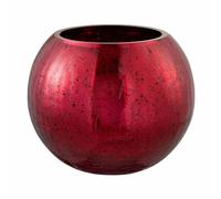 Photophore verre boule - Rouge