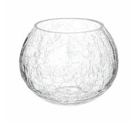 Photophore verre craquelé - H10 cm