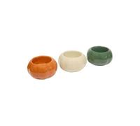 Photophores Créateur d'intérieur en dolomite Lisière 6.8cm Multicolore - Lot de 3