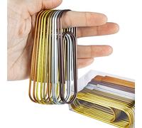 Photway Grands Trombones de 100 mm, 30 Trombones Multicolores en métal géant pour l'organisation de Documents Scolaires et de Bureau