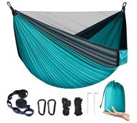 PHYSEN Hamac de Camping avec Moustiquaire, Hamac d'exterieur 2 Personnes,300 kg Capacite de Charge hamac, Ultra-leger Nylon a Parach