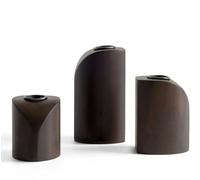 PI Set de 3 bougeoirs en acajou Ethnicraft - 5404023615732