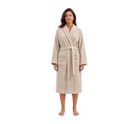 PIA - Peignoir de bain femme - coton éponge bouclette premium - 100% coton | OEKO-TEX Standard 100, Made in Portugal, Tissage gaufré bouclette, Douceur durable et fils bien tenus