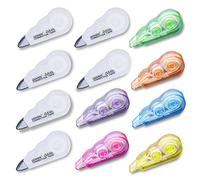 Piacolnic 12 Pièces Rubans Correcteurs, Mini Ruban Correcteur Blanc, 3m x 5mm x 12 Roller Souris Correcteur Mignon Mini Ruban Correcteur Lisse pour le Bureau à Domicile ou à L'école étudiant