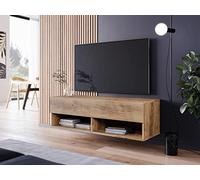 PIASKI Meuble TV 100 cm LOWBOARD A, éclairage LED en option, meuble de télévision, petit meuble de télévision, plusieurs couleurs (marron)